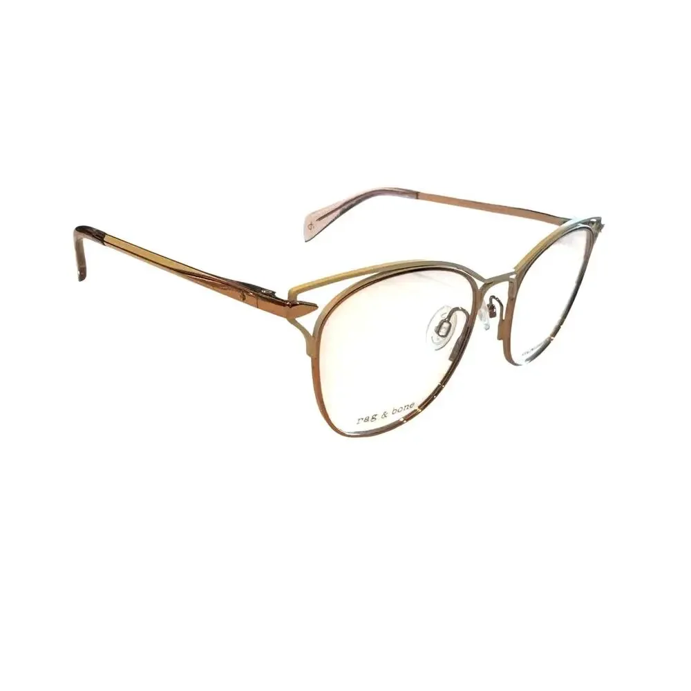 NEW Rag & Bone RNB3019 BQB cream and gold glasses